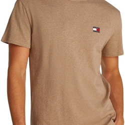 Camiseta Tommy Jeans DM0DM20322 HEF vintage camel melange - Imagen 1