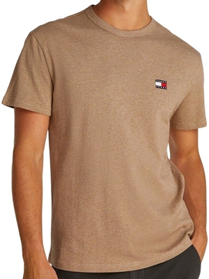 Camiseta Tommy Jeans DM0DM20322 HEF vintage camel melange - Imagen 1