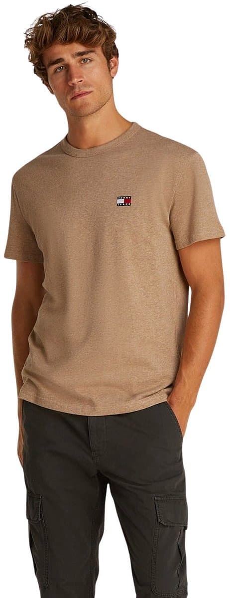Camiseta Tommy Jeans DM0DM20322 HEF vintage camel melange - Imagen 2