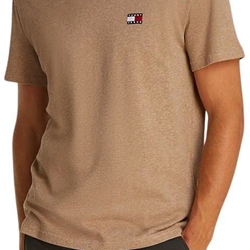Camiseta Tommy Jeans DM0DM20322 HEF vintage camel melange - Imagen 2
