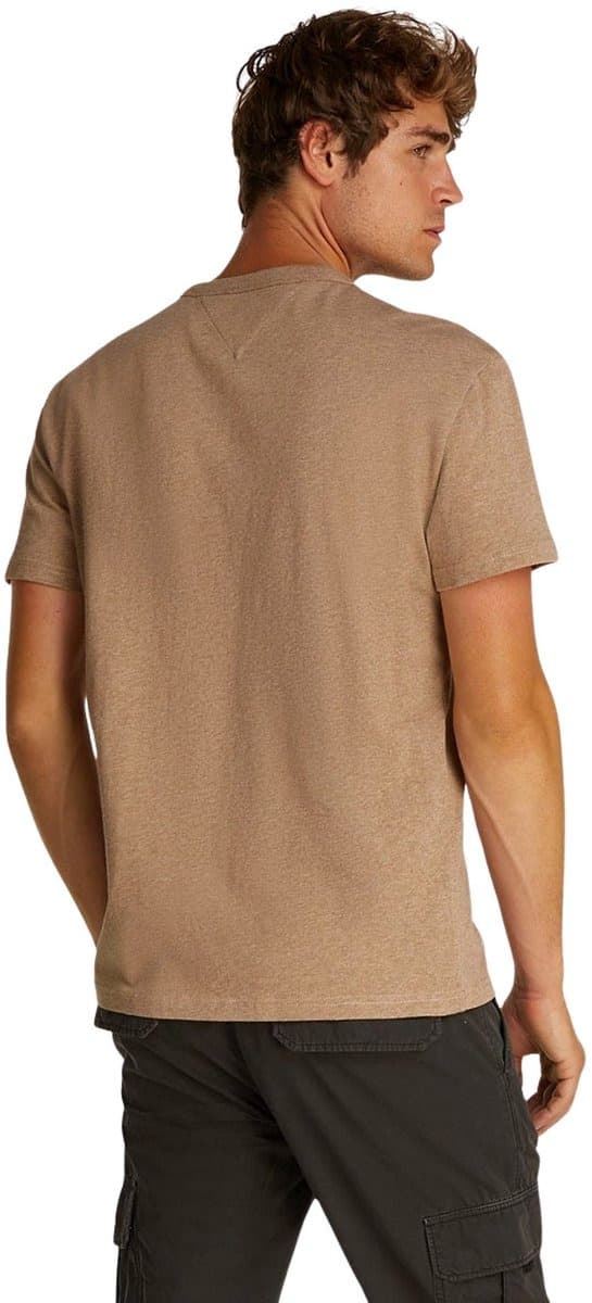 Camiseta Tommy Jeans DM0DM20322 HEF vintage camel melange - Imagen 6
