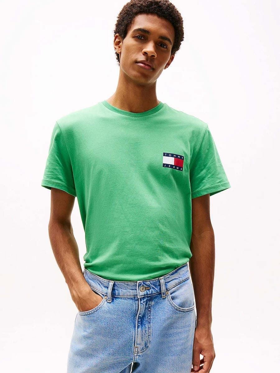 Camiseta Tommy Jeans DM0DM20740 LY3 coastal green - Imagen 3