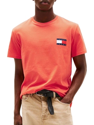 Camiseta Tommy Jeans DM0DM20740 SN6 bright vermillion - Imagen 1