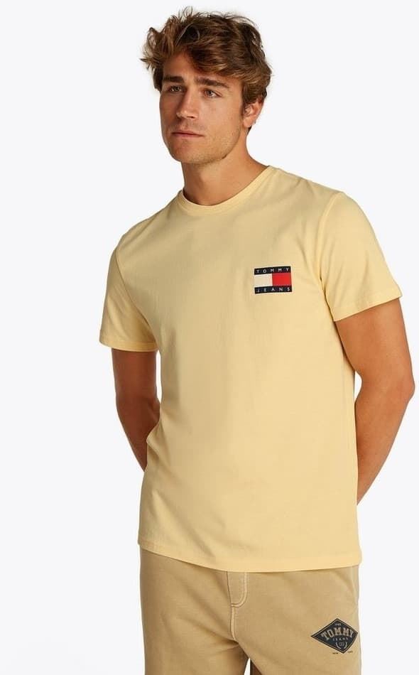 Camiseta Tommy Jeans DM0DM20740 ZGA custard cream - Imagen 3