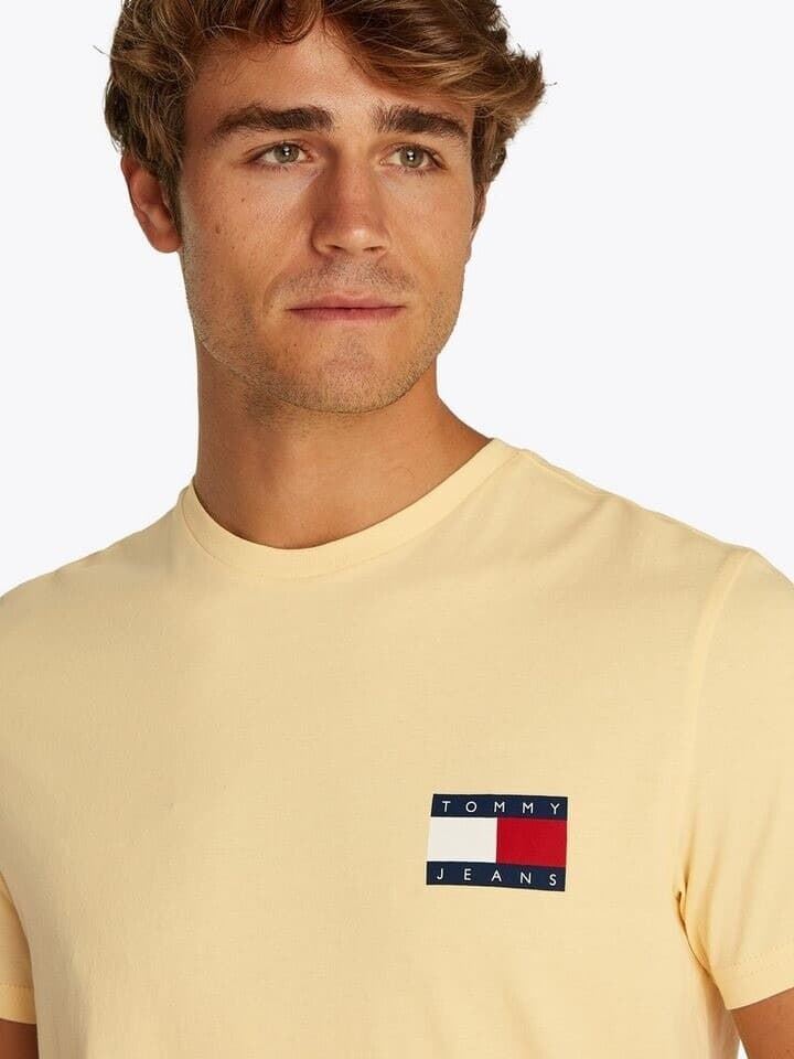 Camiseta Tommy Jeans DM0DM20740 ZGA custard cream - Imagen 5