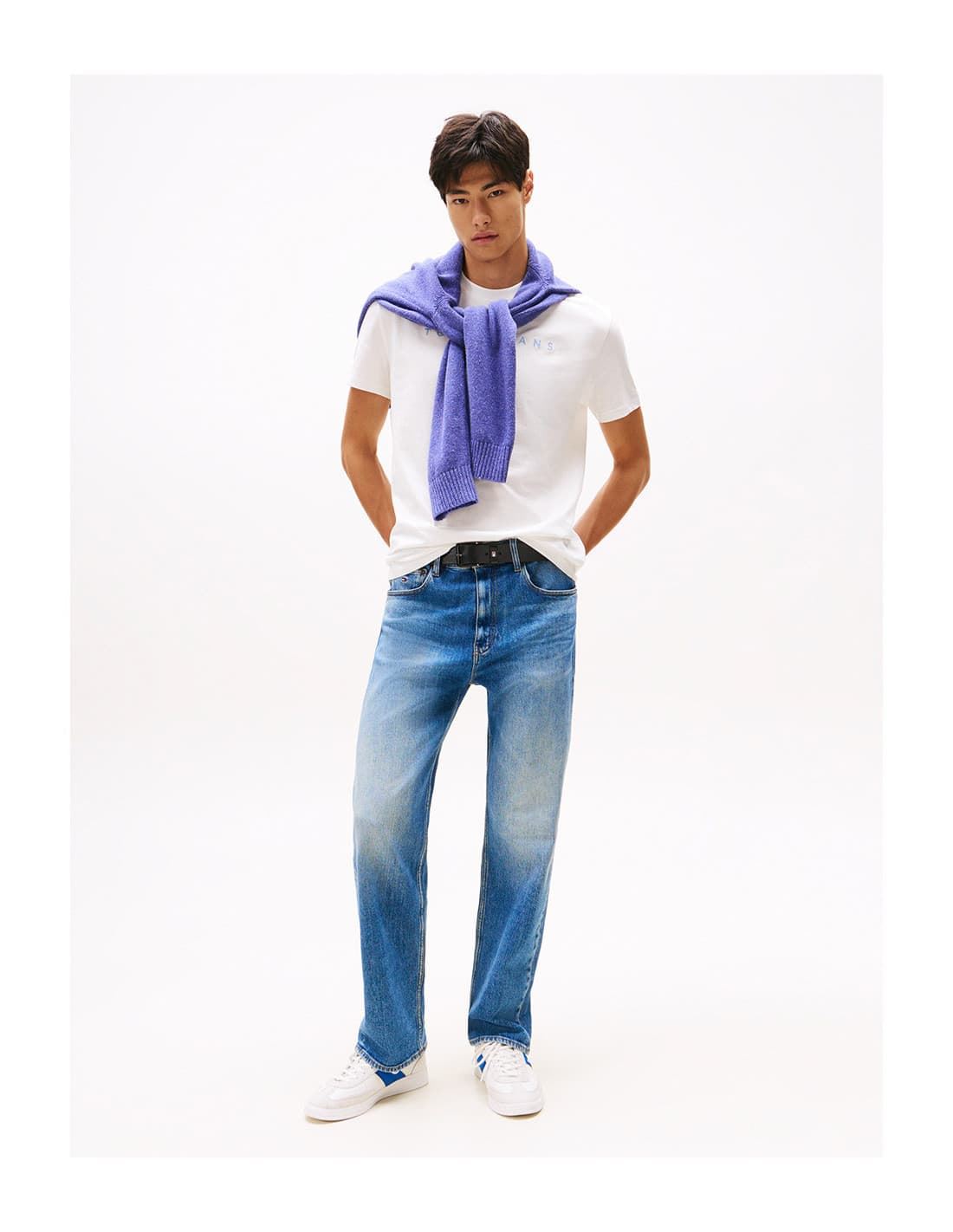 Camiseta TOMMY JEANS DM0DM20744 0K5 Ecru multi - Imagen 2