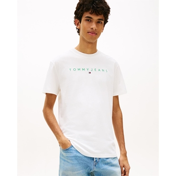 Camiseta TOMMY JEANS DM0DM20744 L5Y ecru/bahama green - Imagen 1