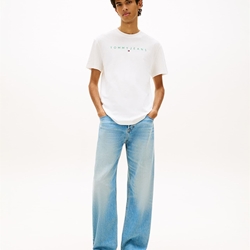 Camiseta TOMMY JEANS DM0DM20744 L5Y ecru/bahama green - Imagen 2