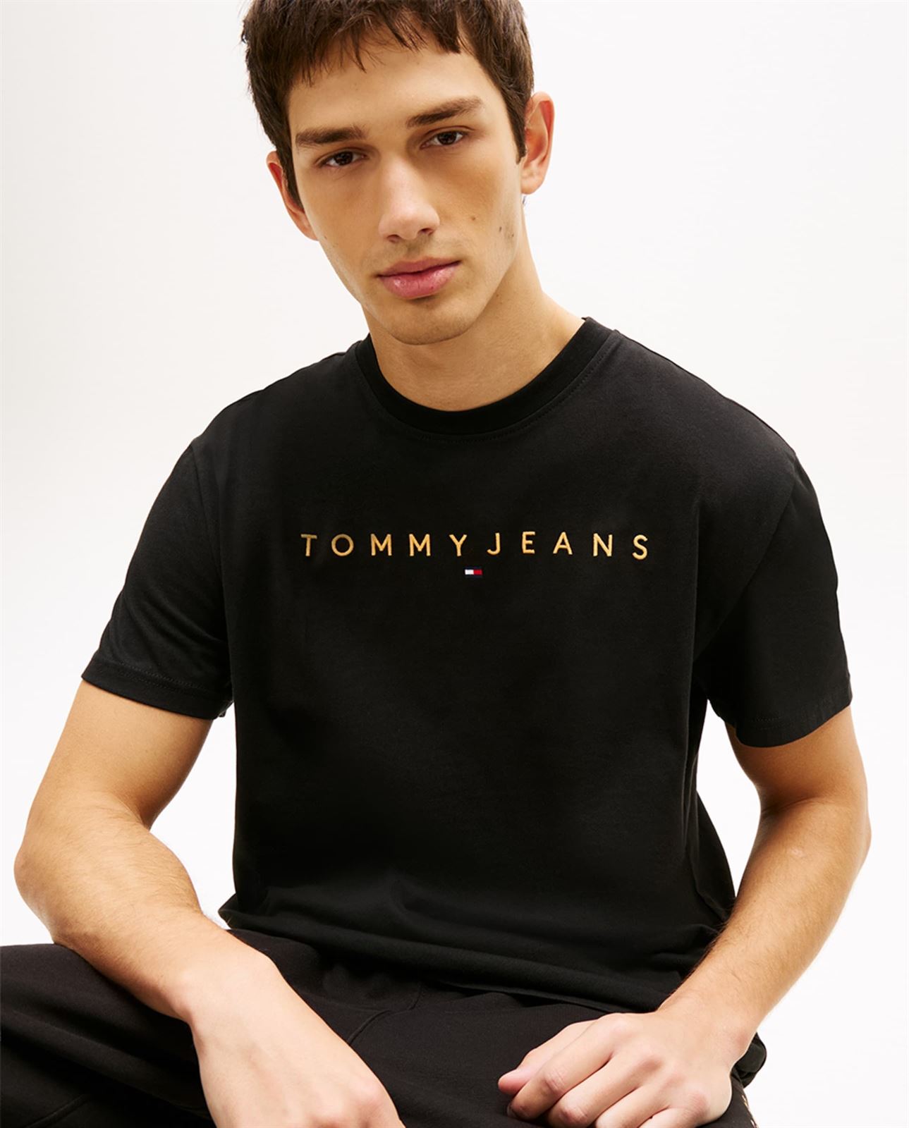Camiseta TOMMY JEANS DM0DM20744 SEV Black/Fadded Sun Kiss - Imagen 4