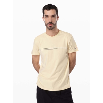 Camiseta Tommy Jeans DM0DM20779 ZGA custard cream - Imagen 1