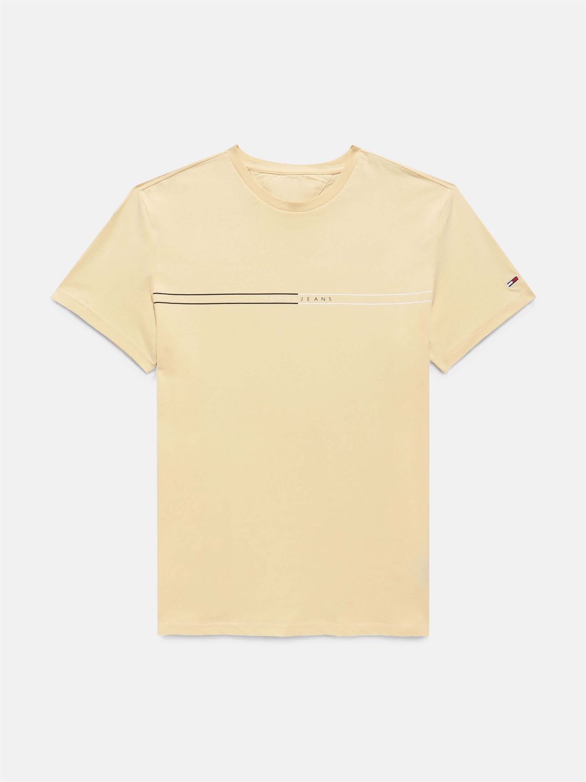Camiseta Tommy Jeans DM0DM20779 ZGA custard cream - Imagen 8