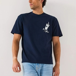 Camiseta Tommy Jeans DM0DM21830 C1G dark night navy - Imagen 1