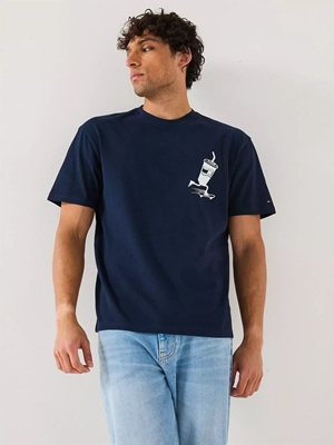 Camiseta Tommy Jeans DM0DM21830 C1G dark night navy - Imagen 1
