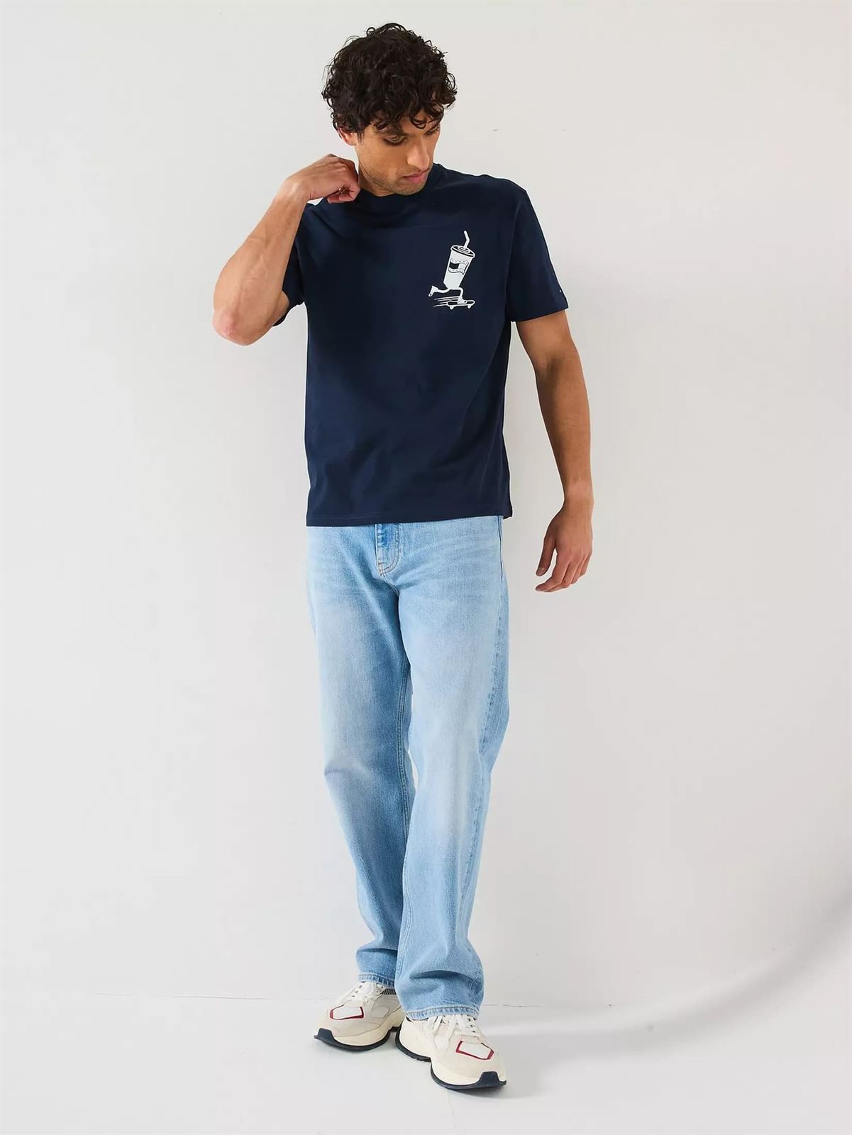 Camiseta Tommy Jeans DM0DM21830 C1G dark night navy - Imagen 4