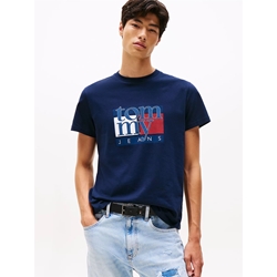 Camiseta TOMMY JEANS DM0DM21977 C1G dark night navy - Imagen 1