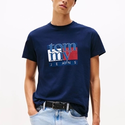 Camiseta TOMMY JEANS DM0DM21977 C1G dark night navy - Imagen 1