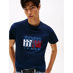 Camiseta TOMMY JEANS DM0DM21977 C1G dark night navy - Imagen 2