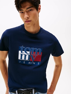 Camiseta TOMMY JEANS DM0DM21977 C1G dark night navy - Imagen 2