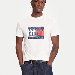 Camiseta TOMMY JEANS DM0DM21977 YBH ancient white - Imagen 1