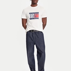 Camiseta TOMMY JEANS DM0DM21977 YBH ancient white - Imagen 2