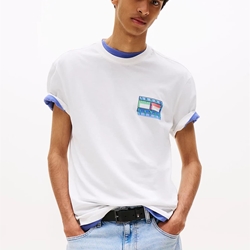 Camiseta TOMMY JEANS DM0DM21980 YBL ECRU - Imagen 1