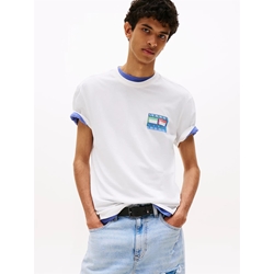Camiseta TOMMY JEANS DM0DM21980 YBL ECRU - Imagen 1