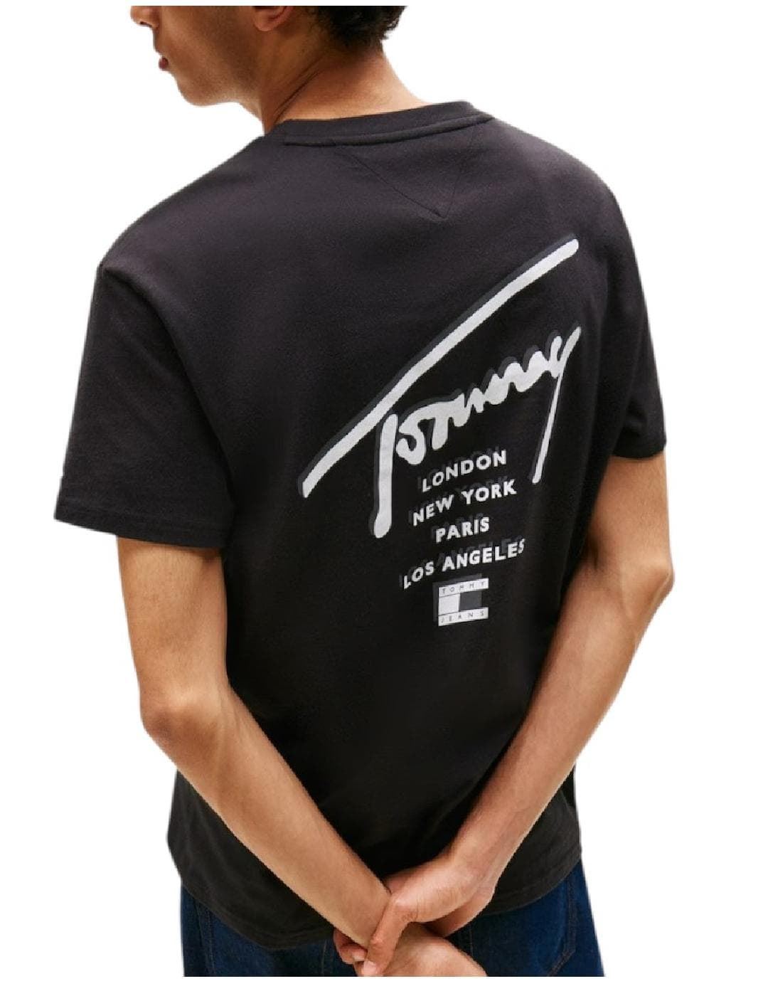 Camiseta Tommy Jeans DM0DM22120 BDS black - Imagen 2