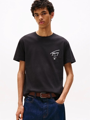 Camiseta Tommy Jeans DM0DM22120 BDS black - Imagen 1