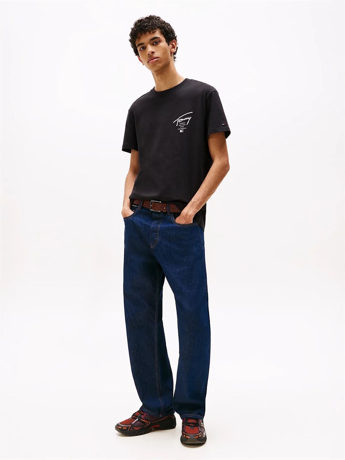 Camiseta Tommy Jeans DM0DM22120 BDS black - Imagen 3