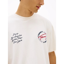 Camiseta TOMMY JEANS DM0DM22535 YBH ANCIENT WHITE - Imagen 2