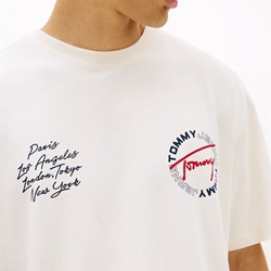 Camiseta TOMMY JEANS DM0DM22535 YBH ANCIENT WHITE - Imagen 2