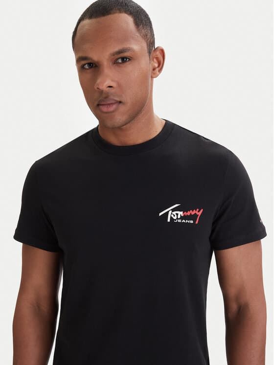 Camiseta Tommy Jeans DM0DM22538 BDS Black - Imagen 1