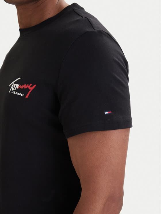 Camiseta Tommy Jeans DM0DM22538 BDS Black - Imagen 3