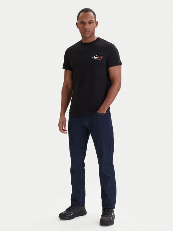 Camiseta Tommy Jeans DM0DM22538 BDS Black - Imagen 4