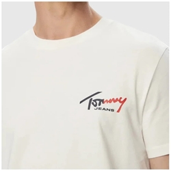 Camiseta Tommy Jeans DM0DM22538 YBH Ancient White - Imagen 2