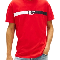 Camiseta TOMMY JEANS DM0DM22539 XL8 rapid red - Imagen 1