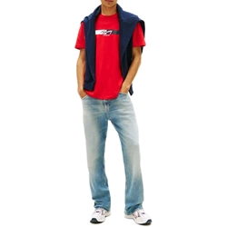 Camiseta TOMMY JEANS DM0DM22539 XL8 rapid red - Imagen 2