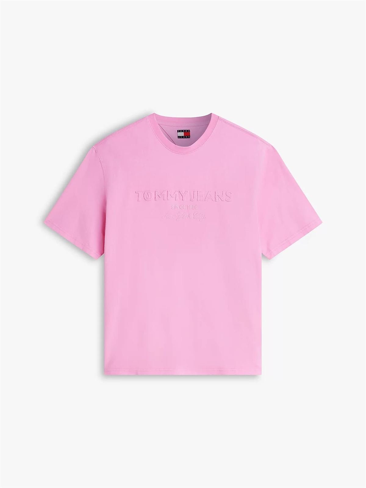 Camiseta Tommy Jeans DM0DM22545 TOU PINK DAISY - Imagen 2
