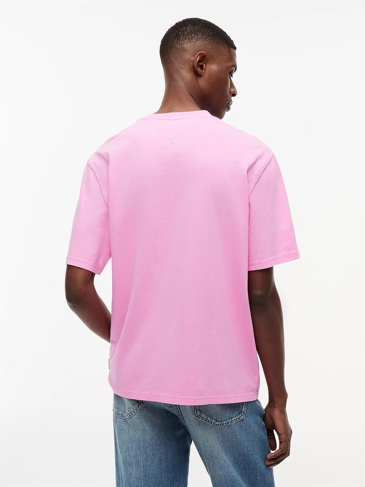Camiseta Tommy Jeans DM0DM22545 TOU PINK DAISY - Imagen 3