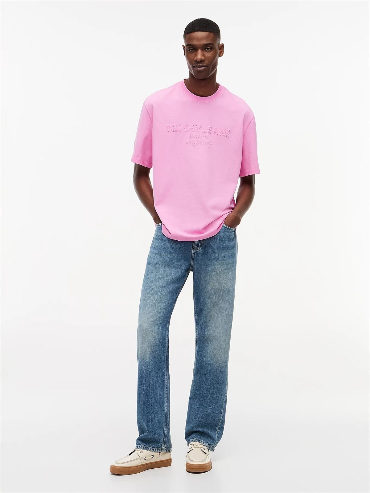 Camiseta Tommy Jeans DM0DM22545 TOU PINK DAISY - Imagen 6