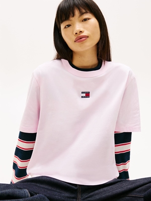 Camiseta TOMMY JEANS DW0DW22202 TN9 pearly pink - Imagen 1