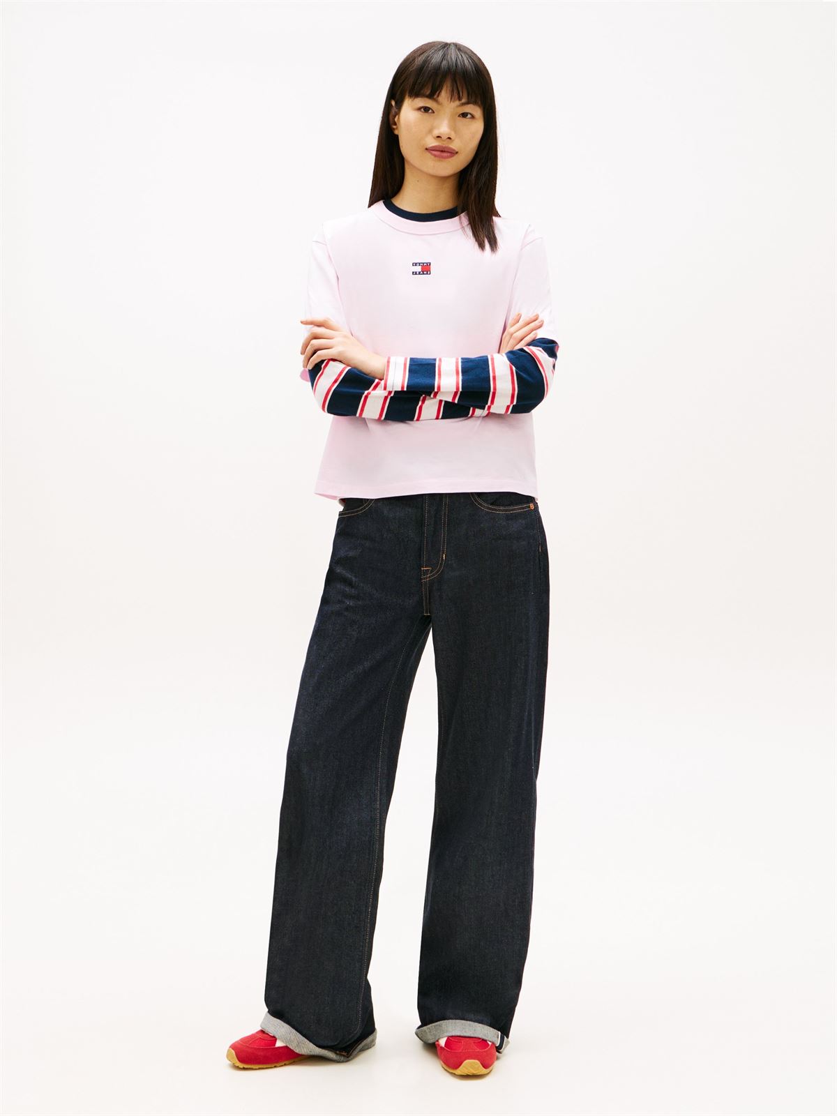 Camiseta TOMMY JEANS DW0DW22202 TN9 pearly pink - Imagen 4