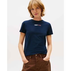 Camiseta TOMMY JEANS DW0DW22277 C1G dark night navy - Imagen 1