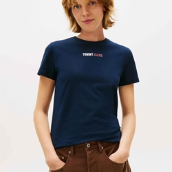 Camiseta TOMMY JEANS DW0DW22277 C1G dark night navy - Imagen 1