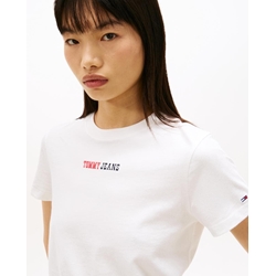 Camiseta TOMMY JEANS DW0DW22277 YBL ecru - Imagen 2