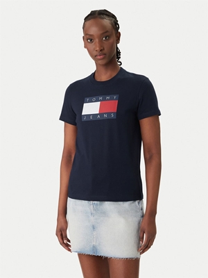 Camiseta TOMMY JEANS DW0DW22562 CIG dark night navy - Imagen 2