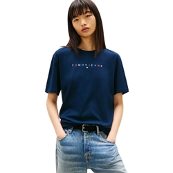 Camiseta TOMMY JEANS DW0DW22784 C1G dark night navy - Imagen 1