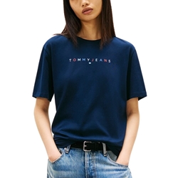 Camiseta TOMMY JEANS DW0DW22784 C1G dark night navy - Imagen 1