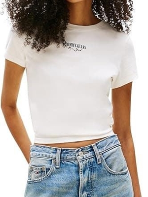 Camiseta Tommy Jeans Ecru DW0DW20913 YBL - Imagen 1