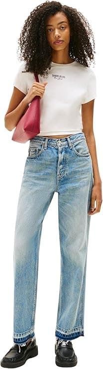 Camiseta Tommy Jeans Ecru DW0DW20913 YBL - Imagen 3